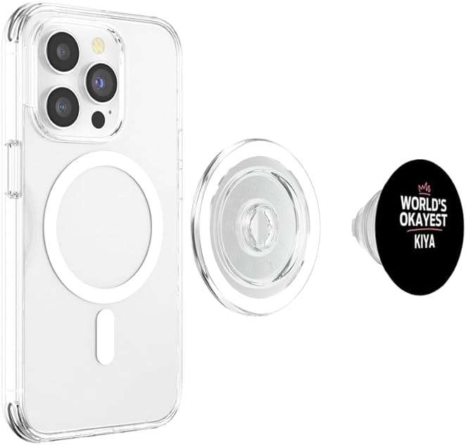 World's Okayest KIYA Funny Personalized Custom KIYA PopSockets PopGrip for MagSafe - Image 3