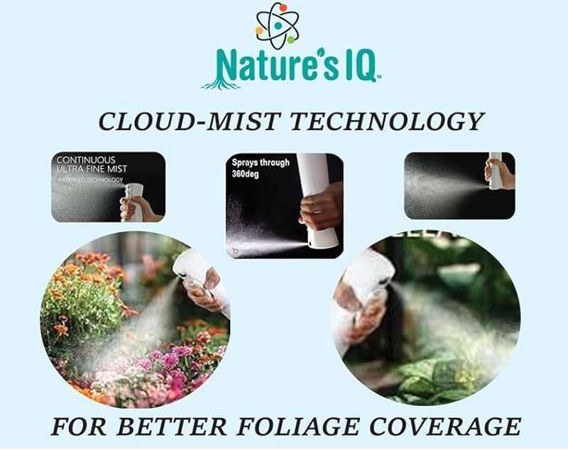 Nature's IQ Cold Pressed Neem Oil w/Spray Mist Technology. Indoor and Outdoor Plant Protection. Twin Pack - Image 2