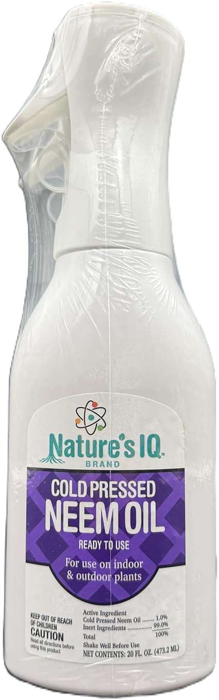Nature's IQ Cold Pressed Neem Oil w/Spray Mist Technology. Indoor and Outdoor Plant Protection. Twin Pack - Image 7