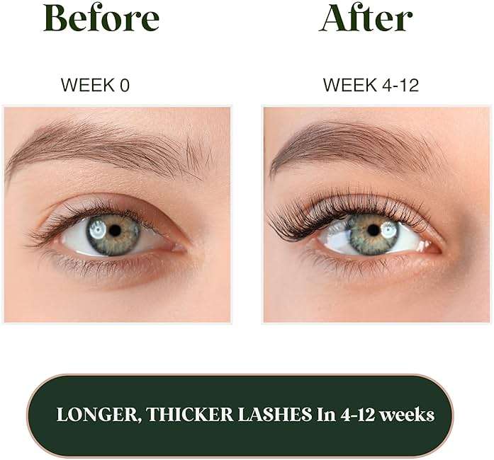 GAJACO Organic Castor Oil Eyelash Growth Serum For Eyelashes and Eyebrows with Mascara Tube Filled with Premium Cold Pressed, Hexane Free Castor Oil - Image 3