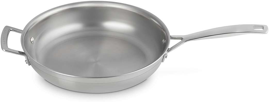 Le Creuset Stainless Steel Classic 3-Ply Set of 2 Fry Pan Set, 9.5" and 11" - Image 4