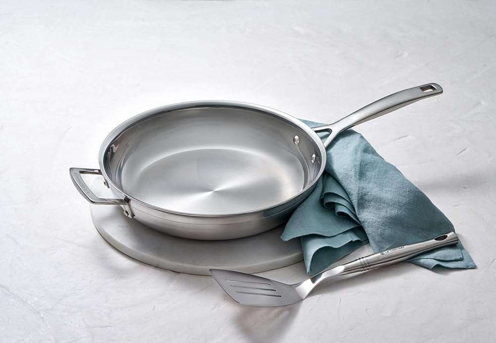 Le Creuset Stainless Steel Classic 3-Ply Set of 2 Fry Pan Set, 9.5" and 11" - Image 5