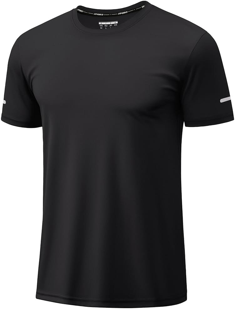 TACVASEN Men's Workout Shirts Short Sleeve Dry Fit Athletic T-Shirts UPF 50+ Running Gym Tshirts Swim Sun Shirt - Product Image