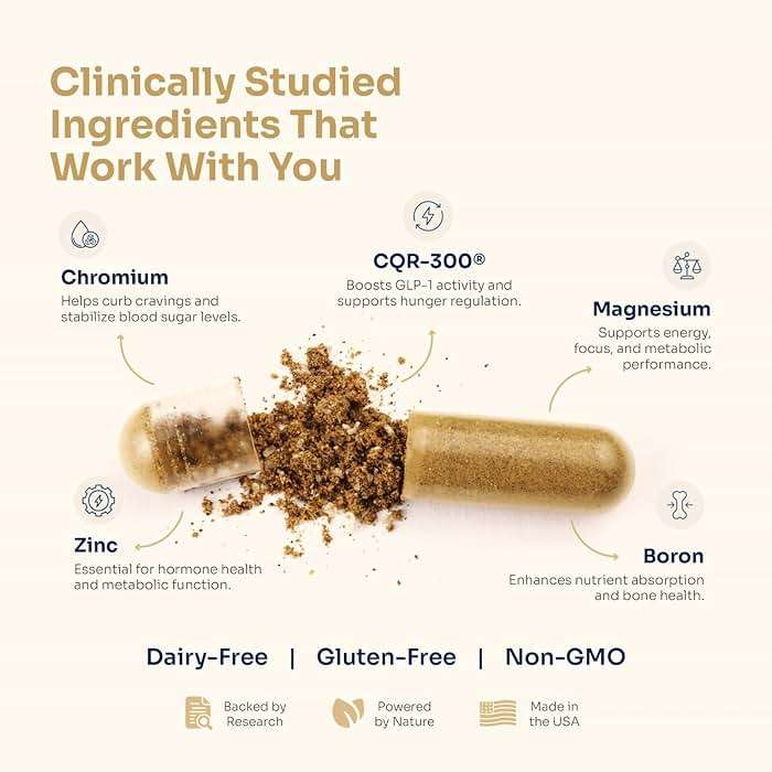 THEDA GLP-1 Supplement Weight Loss for Women and Men - Clinically Studied Metabolism Booster, Expert Formulated and Patented to Support GLP1 Production Naturally (30 Day Supply, 60 Capsules) - Image 4