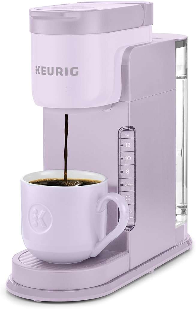Keurig K-Express Single Serve K-Cup Pod Coffee Maker, 3 Brew Sizes, Strong Button Feature, 42oz Removable Reservoir, Lavender - Image 1