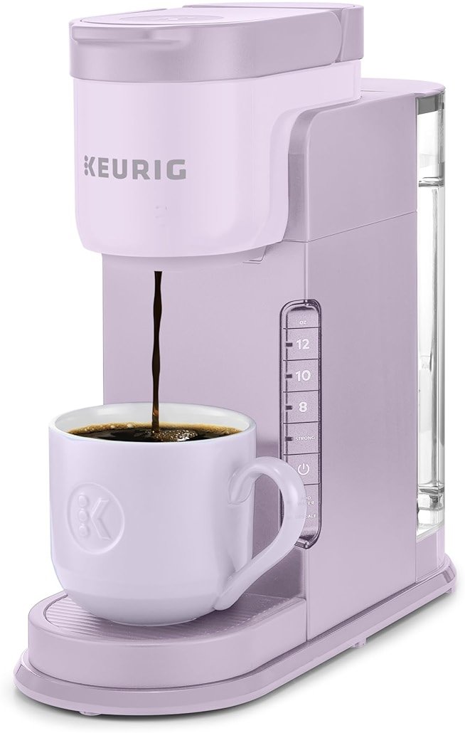 Keurig K-Express Single Serve K-Cup Pod Coffee Maker, 3 Brew Sizes, Strong Button Feature, 42oz Removable Reservoir, Lavender - Product Image