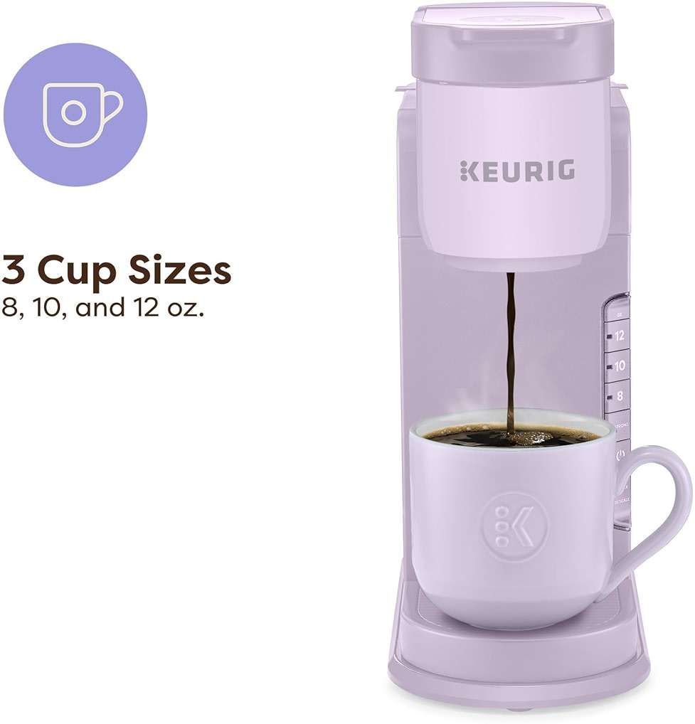 Keurig K-Express Single Serve K-Cup Pod Coffee Maker, 3 Brew Sizes, Strong Button Feature, 42oz Removable Reservoir, Lavender - Image 4