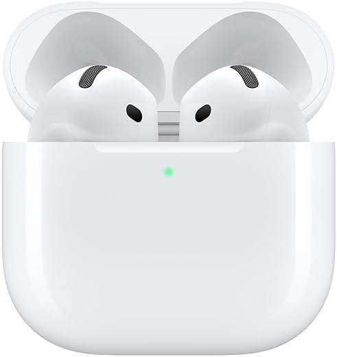 Apple AirPods 4 Wireless Earbuds, Bluetooth Headphones, Personalized Spatial Audio, Sweat and Water Resistant, USB-C Charging Case, H2 Chip, Up to 30 Hours of Battery Life, - Image 2