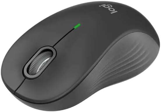 Logitech - Signature M550 L Full Size Bluetooth Ambidextrous Mouse with Silent Clicks - Wireless - Graphite (Renewed) - Image 1