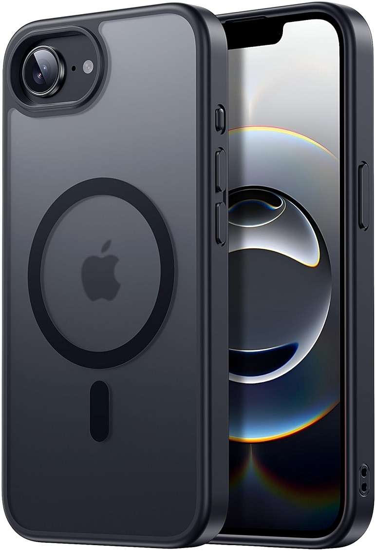 Tigowos Compatible with iPhone 17e case&iPhone 16e case Fits MagSafe 10FT Drop Resistant Matte Skin Feeling Shockproof Back Cover Fits iPhone 17e Phone Cases&iPhone 16e case 6.1", Black - Image 1