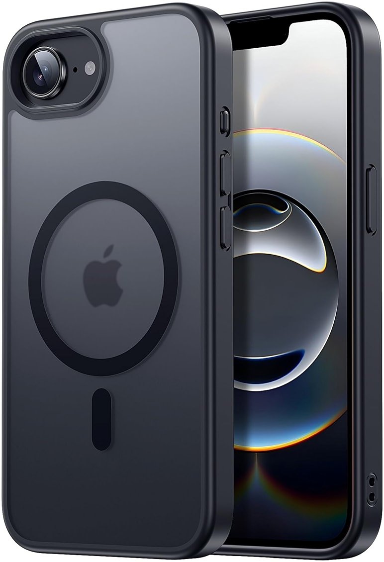 Tigowos Compatible with iPhone 17e case&iPhone 16e case Fits MagSafe 10FT Drop Resistant Matte Skin Feeling Shockproof Back Cover Fits iPhone 17e Phone Cases&iPhone 16e case 6.1", Black - Product Image