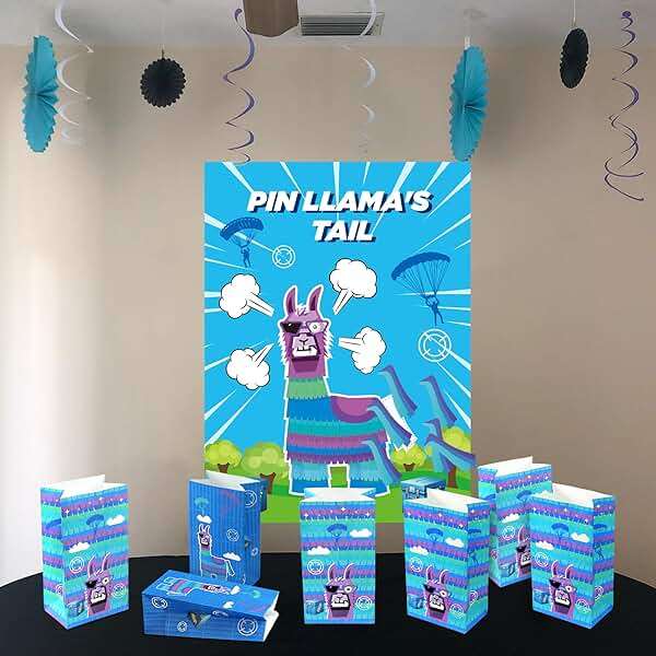 Haxpacal Video Game Party Gift Bags 32pcs Llama Themed Birthday Treat Bags for Video Game Llama Party Paper Bag Candy Snack Box Supplies, 8.6x4.7x3.2 in - Image 2