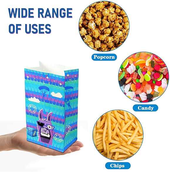 Haxpacal Video Game Party Gift Bags 32pcs Llama Themed Birthday Treat Bags for Video Game Llama Party Paper Bag Candy Snack Box Supplies, 8.6x4.7x3.2 in - Image 6