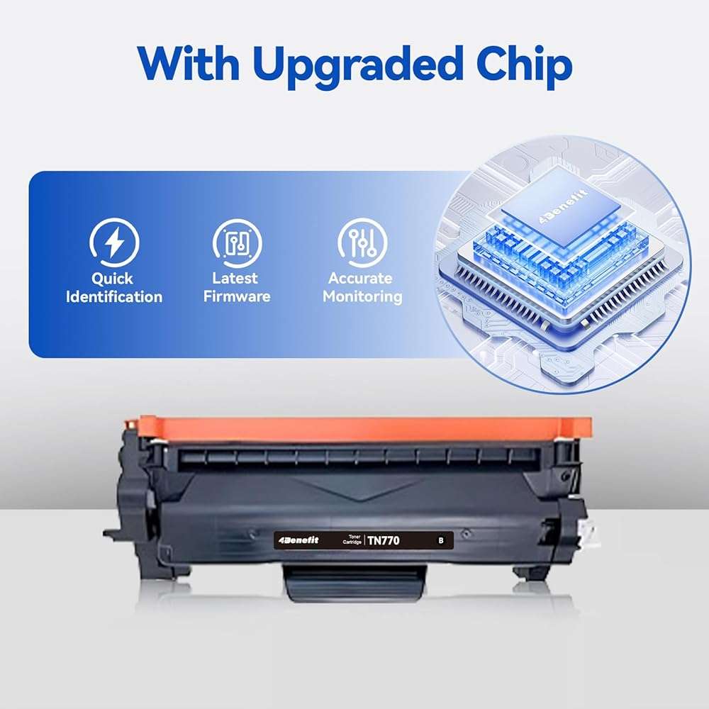 4Benefit Compatible TN770 TN-770 High Yield Black Toner Cartridges Replacement for Brother HL-L2370DW, HL-L2370DW XL, HL-L2370DWXLL, MFC-L2750DW, MFC-L2750DW XL, MFC-L2750DWXL Printer - 1 Pack - Image 4