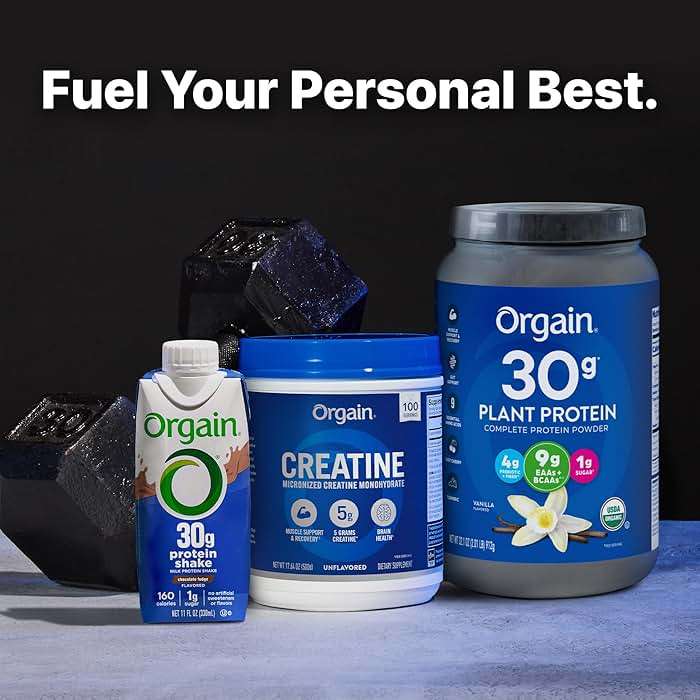 Orgain Creatine Monohydrate Micronized Powder, 100 Servings, Unflavored, Supports Muscle Growth, Post Workout Recovery and Brain Health, No Artificial Additives, for Men & Women (Packaging May Vary) - Image 7