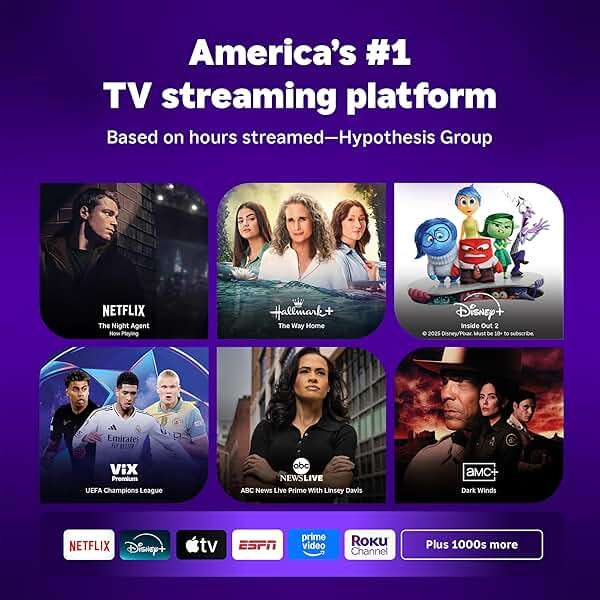 Roku Smart TV – 65-Inch Plus Series, Mini-LED TV – RokuTV with Enhanced Voice Remote – Flat Screen 4K QLED Television with Dolby Vision & Wi-Fi for Streaming Live Local News, Sports - Image 2