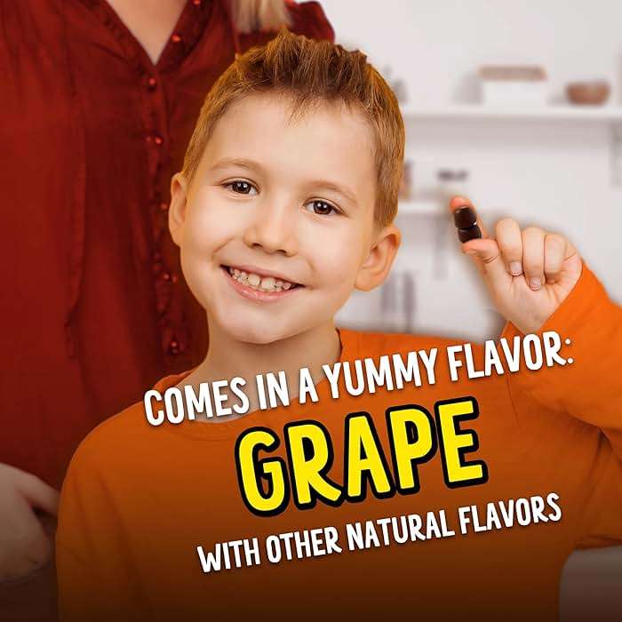 Flintstones Vitamins for Picky Kids + Iron, Kids Multivitamin Gummies with Vitamin C, D, E, B6 and Iron, Gummy Vitamins, Grape Flavored, 60 Gummies - Image 4