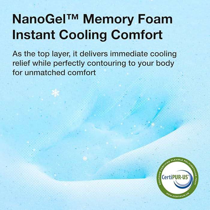 Novilla Twin Mattress s, 5 Inch Twin Bed Mattress in a Box, Gel Memory Foam Mattresses for Cooling Night Sleep, Pressure Relief, CertiPUR-US Certified - Image 3