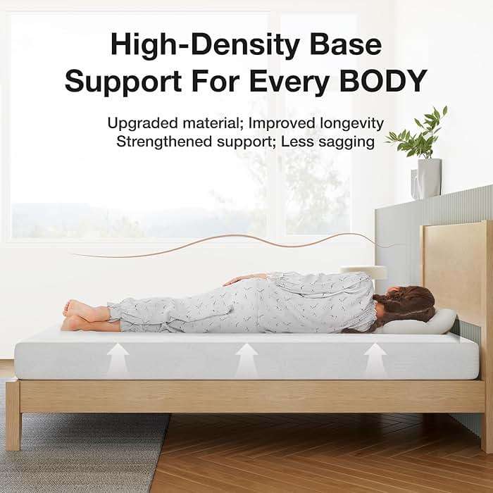Novilla Twin Mattress s, 5 Inch Twin Bed Mattress in a Box, Gel Memory Foam Mattresses for Cooling Night Sleep, Pressure Relief, CertiPUR-US Certified - Image 4