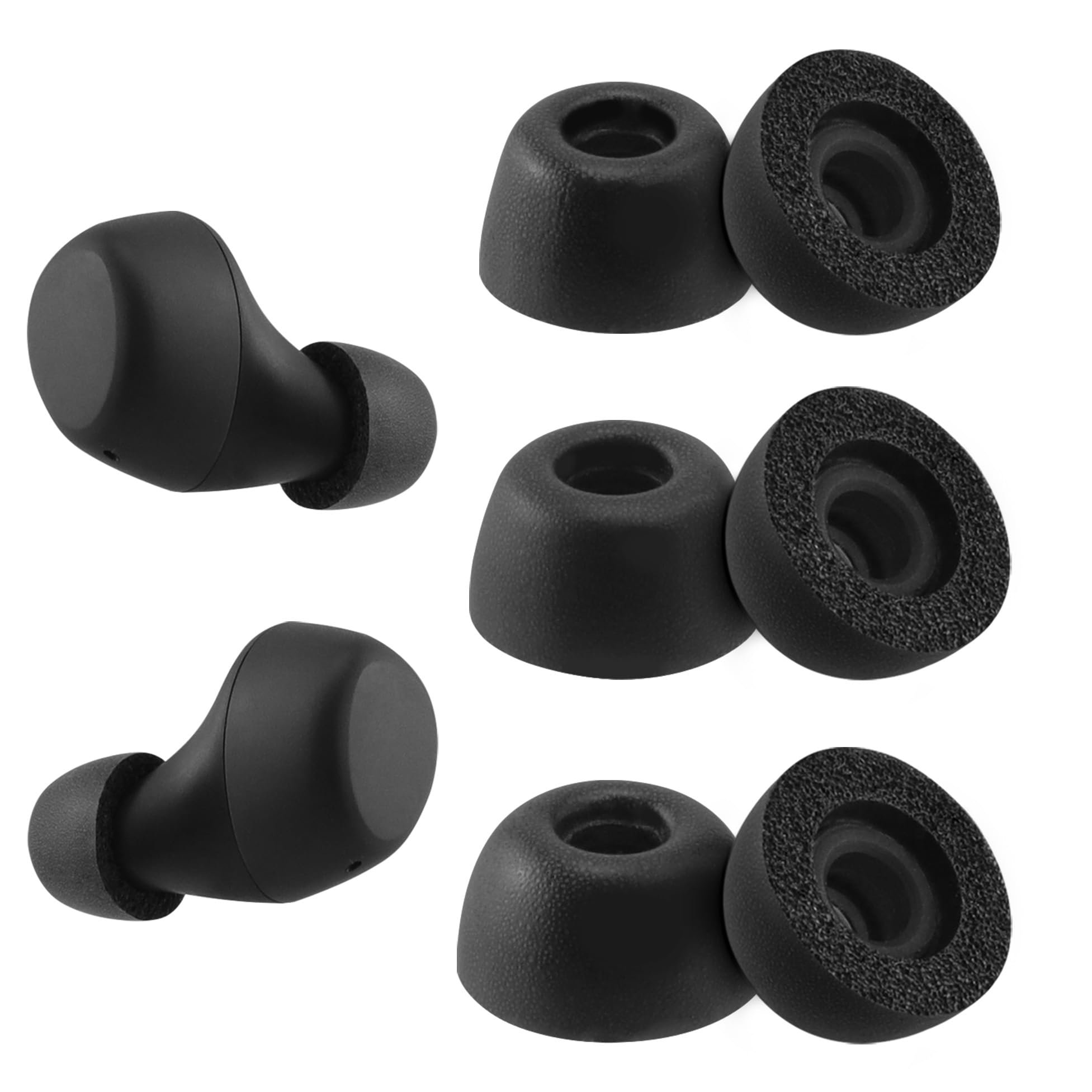 NANLANFAN Replacement Foam Ear Tips for TOZO A1 Wireless Earbuds, Ultimate Comfort, 3 Pairs (S/M/L) - Product Image