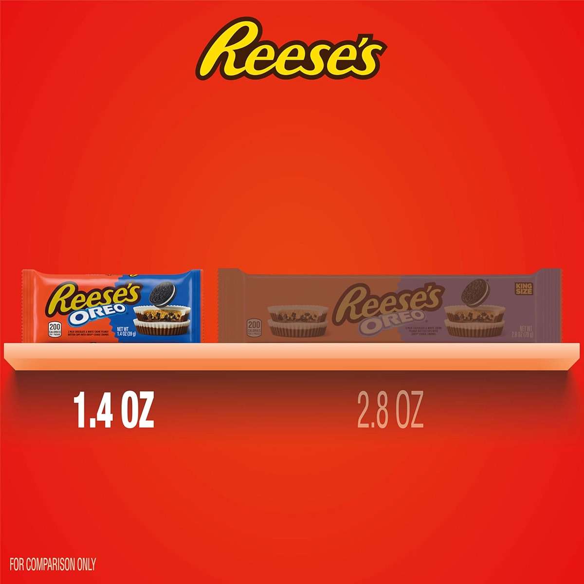 REESE'S OREO Milk Chocolate and White Creme Peanut Butter Cups, Candy Packs, 1.4 oz (24 Count) - Image 4
