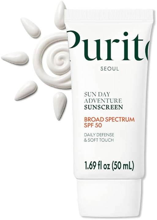 PURITO Korean Sunscreen SPF 50 | Lightest Texture, No White Cast, Broad Spectrum UVA/UVB | Oil-Free, Vegan, For All Skin Types | Daily Lightweight Sun Protection | Korean Skincare, 50mL 1.69 fl.oz - Product Image