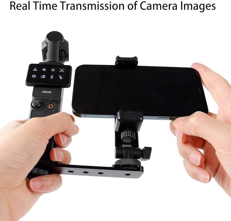 PellKing Osmo Pocket 3 Phone Holder Set Expansion Accessories + Universal Mini Extension Pole Tripod Compatible with DJI OSMO Pocket 3 and Smartphone - Image 4