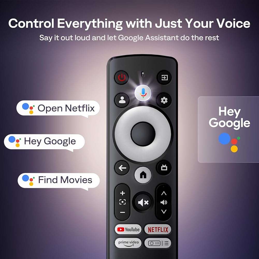 Aurzen EAZZE D1G 4K Supported Google TV Smart Projector with WiFi & Bluetooth, Auto Focus & Keystone, Dolby Audio, Zoom, Movie, Portable Mini Projector for Home & Outdoor Use - Image 4