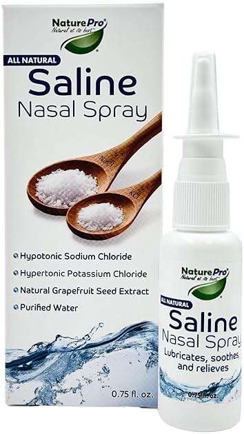 NaturePro All Natural Saline Nasal Spray, 0.75 fl. oz., Kosher, Dual Salt Moisturizing Formula - Image 5