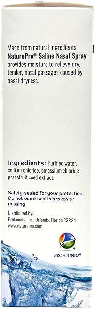 NaturePro All Natural Saline Nasal Spray, 0.75 fl. oz., Kosher, Dual Salt Moisturizing Formula - Image 6