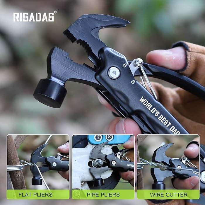 Fathers Day Dad Gifts from Daughter Wife - Gift for Dad, Dads Gift for Fathers Day - Birthday Gift, Christmas Presents for Father, Husband Stepdad, Men - Multitool Hammer from Daughter Son - Image 6