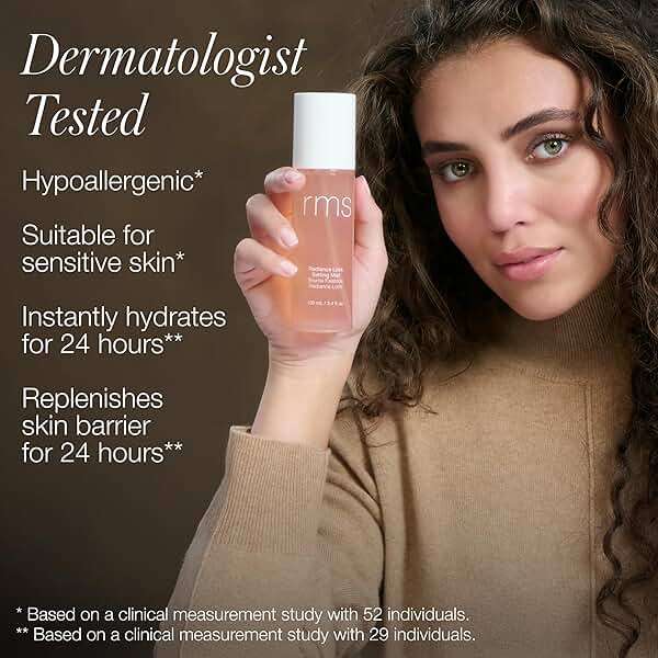 RMS Beauty Radiance Lock Setting Mist - Hydrating Alcohol-Free Makeup Spray - Dewy Glow Finish with Niacinamide & Hyaluronic Acid - 2.0 fl oz - Image 3