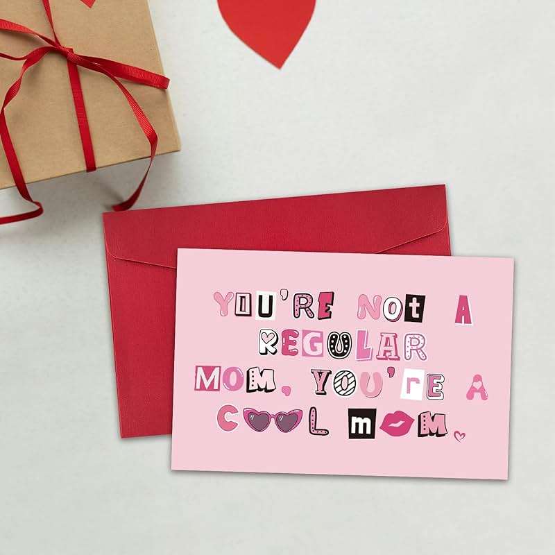RollupJoy Funny Mothers Day Card, Cool Mothers Day Gifts for Friends Bestie Sister, Humorous Birthday Day Card for Mom, Not Regular Cool Mom - Image 4