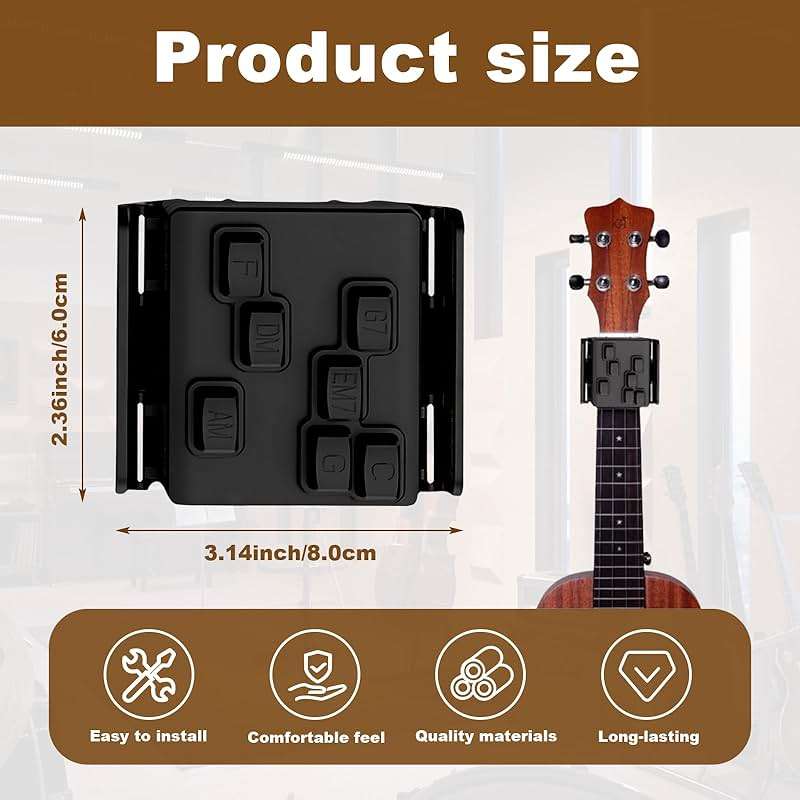 Xanadued Ukulele Chord Presser, Guitar Chord Presser, Ukulele Practice Tool, Guitar Presser for Acoustic, Trainer, Assisted Learning Tools - Image 2