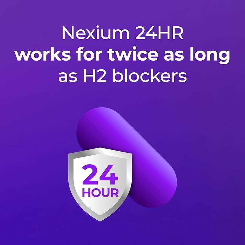 Nexium 24HR ClearMinis Acid Reducer Heartburn Relief Delayed Release Capsules for All-Day and All-Night Protection from Frequent Heartburn, Heartburn Medicine with Esomeprazole Magnesium - 42 Count - Image 3