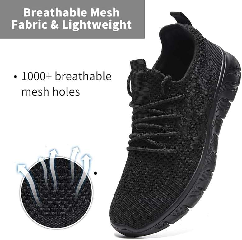 XKOWUO Men's Breathable Running Shoes Comfortable Walking Sneakers for Gym Sports Fitness Casual Fashion Workout Shoes Non-Slip Lightweight - Image 2