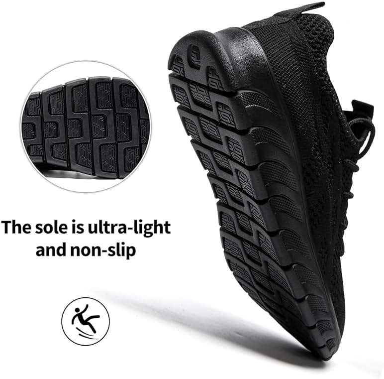 XKOWUO Men's Breathable Running Shoes Comfortable Walking Sneakers for Gym Sports Fitness Casual Fashion Workout Shoes Non-Slip Lightweight - Image 3