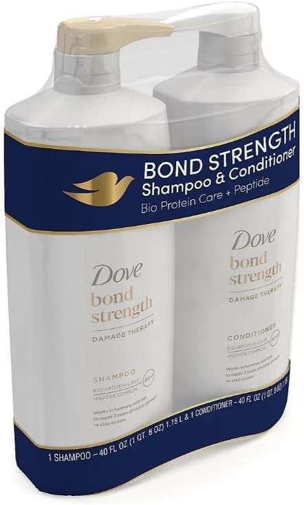 Dove Damage Therapy Bond Strength Shampoo & Conditioner, 2 pk./40 oz. - Image 1