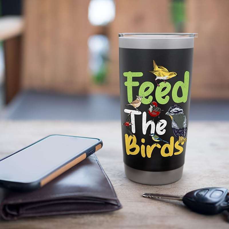 Bird Feeder - Feed The Birds Stainless Steel Insulated Tumbler - Image 7
