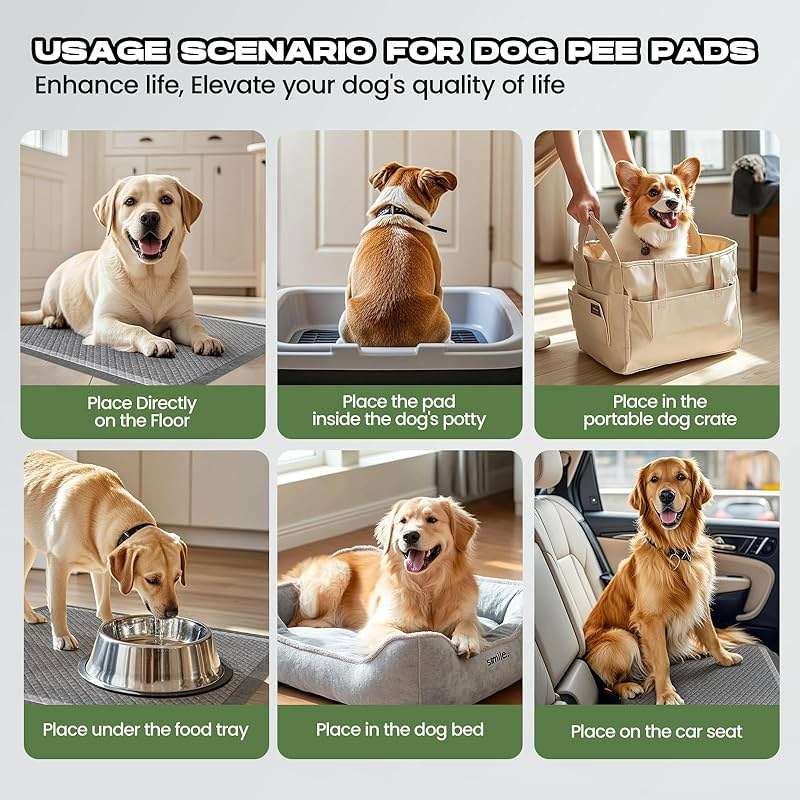 DOGGO DOUG Dog Pee Pads for Dogs XXL 30"x36" Charcoal Puppy Pads 50 Counts Extra Large Disposable Activated Carbon Super Absorbent Full Edge-Wrapping Odor-Control Training Pads with Adhesive Tabs - Image 7