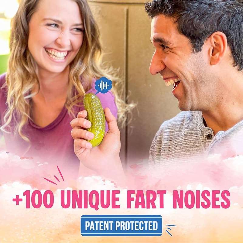 DR DINGUS Farting Pickle Toy - +100 Unique Farts - Hilarious Laughs - Novelty Gag Gift for Friends Family Coworkers Office Students Classroom - Image 3
