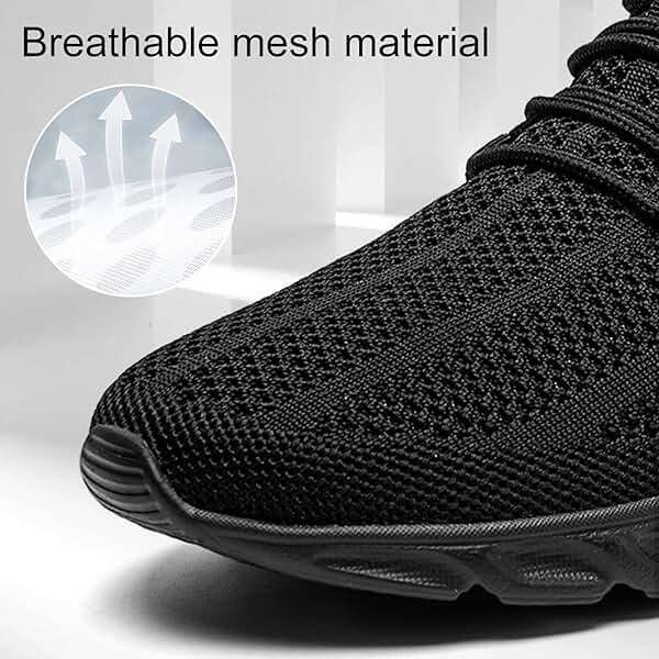 WCIDFY Mens Running Shoes Mesh Breathable Tennis Shoes Lightweight Walking Sneakers Comfortable for Gym - Image 3