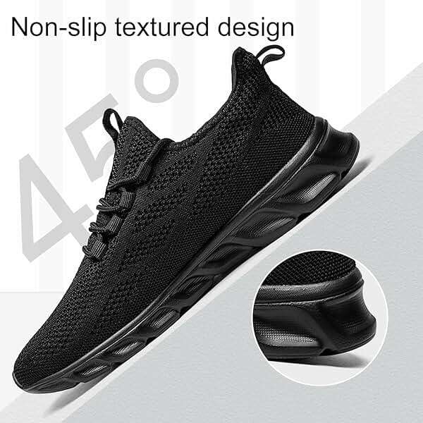 WCIDFY Mens Running Shoes Mesh Breathable Tennis Shoes Lightweight Walking Sneakers Comfortable for Gym - Image 5