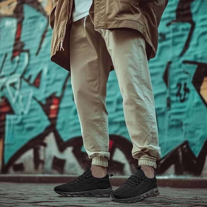 WCIDFY Mens Running Shoes Mesh Breathable Tennis Shoes Lightweight Walking Sneakers Comfortable for Gym - Image 7