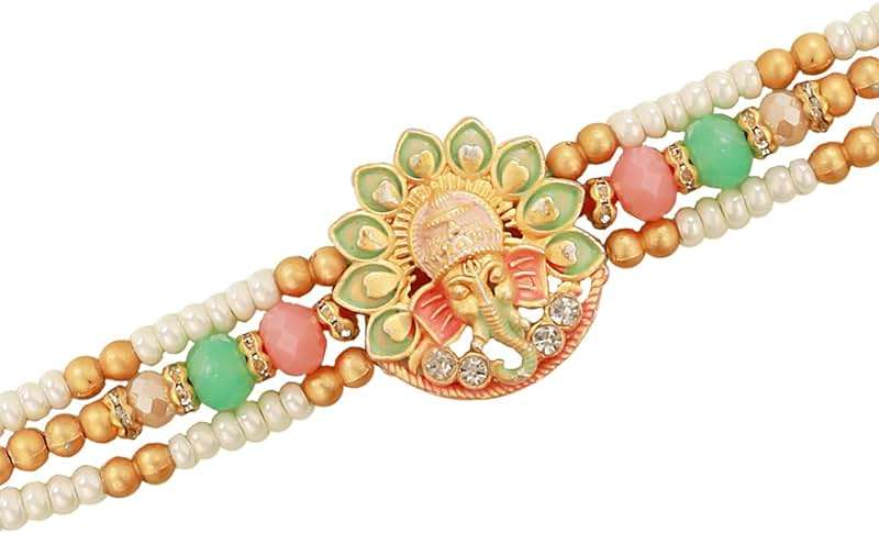 TIED RIBBONS Rakhi for Brother with Gift | Roli Tika - Raksha Bandhan Rakhi Bracelet for Brother Rakhi for Bhaiya | Bro Rakhi | Designer Rakhi - Image 2