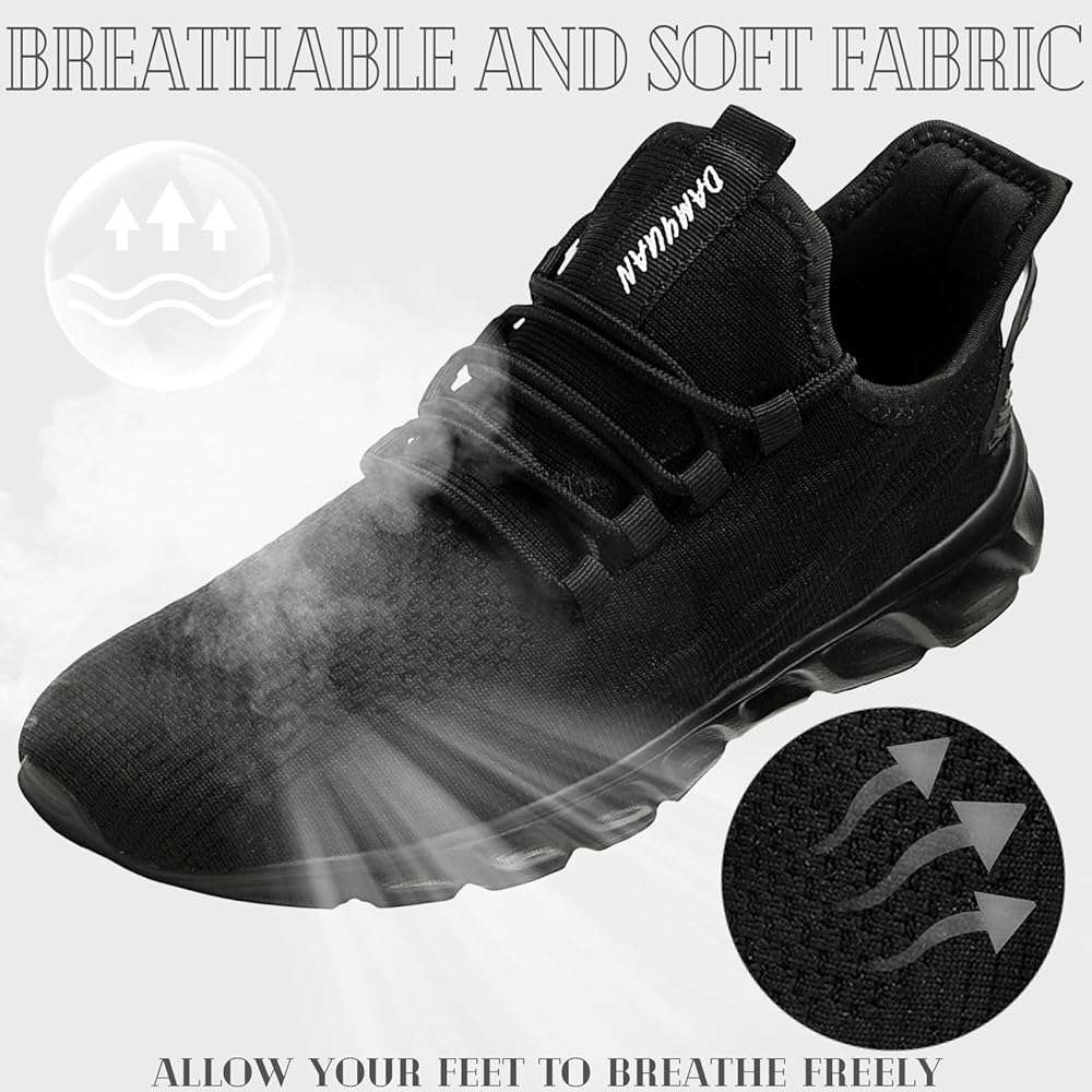 ZGPWZWL Mens Running Shoes Sneakers for Men Tennis Gym Athletic Lightweight Walking Comfortable Workout Sports Shoes - Image 5