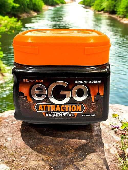 EGo Hair GEL For MEN ATTRACTION Fragancia Essencial - 240 ml - 8.11 FlOz - GEL EGO para Hombres - Look Perfecto y con Fragancia Masculina - Producto Colombiano, Transparent - Image 2