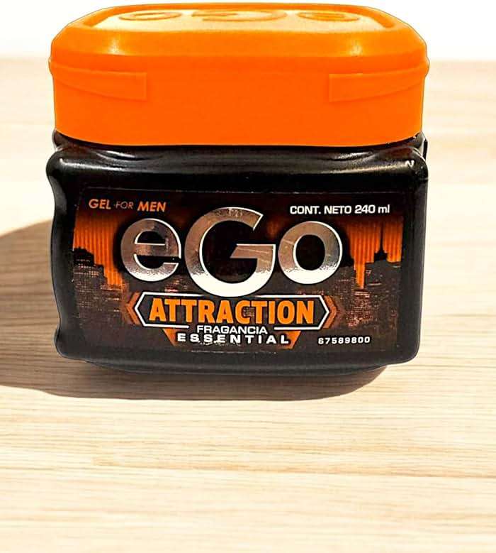 EGo Hair GEL For MEN ATTRACTION Fragancia Essencial - 240 ml - 8.11 FlOz - GEL EGO para Hombres - Look Perfecto y con Fragancia Masculina - Producto Colombiano, Transparent - Image 4