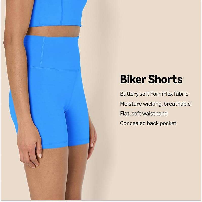 Amazon Essentials Women's Active FormFlex Buttery Soft High Waist Biker Shorts - Image 2
