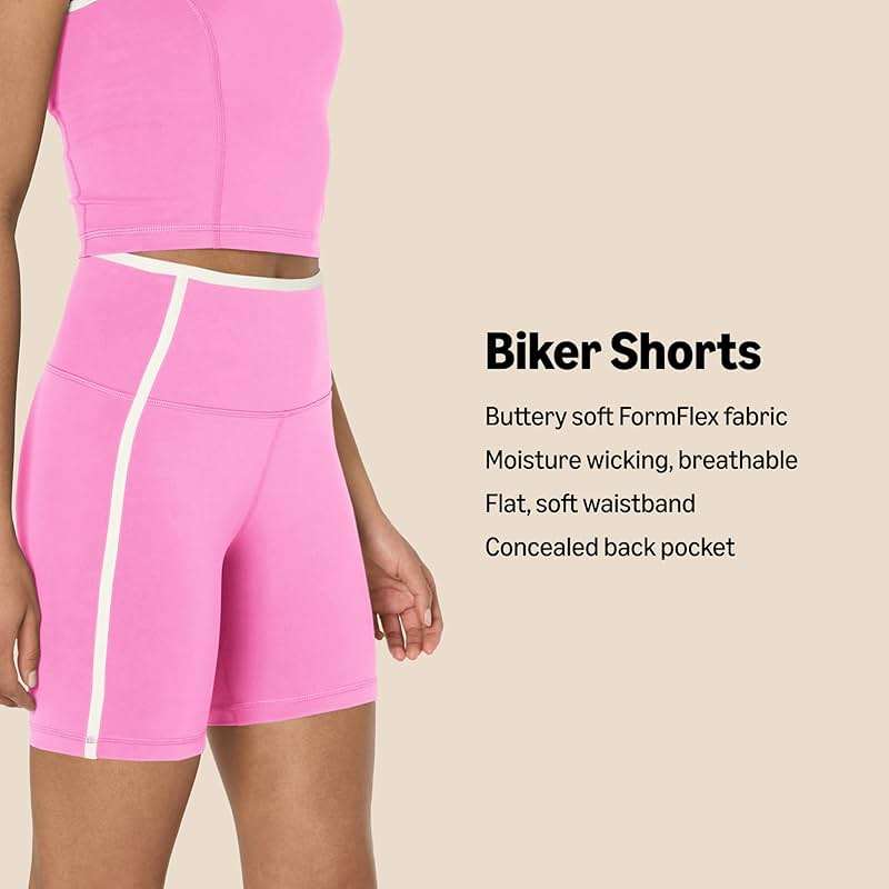 Amazon Essentials Women's Active FormFlex Buttery Soft High Waist Biker Shorts - Image 2